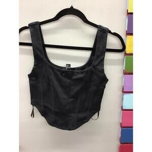 Forever 21 size medium black size medium crop tank new JCPenney